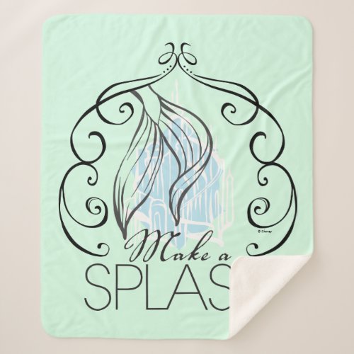 Ariel  Make A Splash Sherpa Blanket