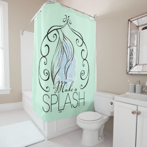 Ariel  Make A Splash Shower Curtain