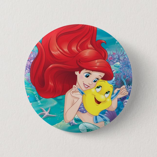 Ariel | Make Time For Buddies Button (Front)
