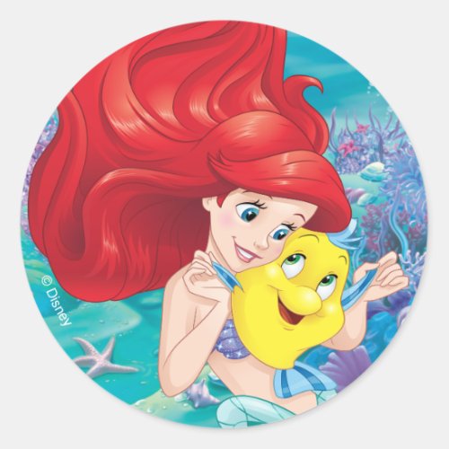 Ariel  Make Time For Buddies Classic Round Sticker