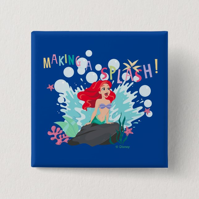 Ariel | Making A Splash! Button (Front)