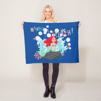 Ariel | Making A Splash! Fleece Blanket