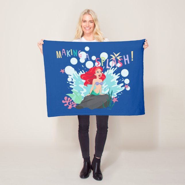 Ariel | Making A Splash! Fleece Blanket (In Situ)