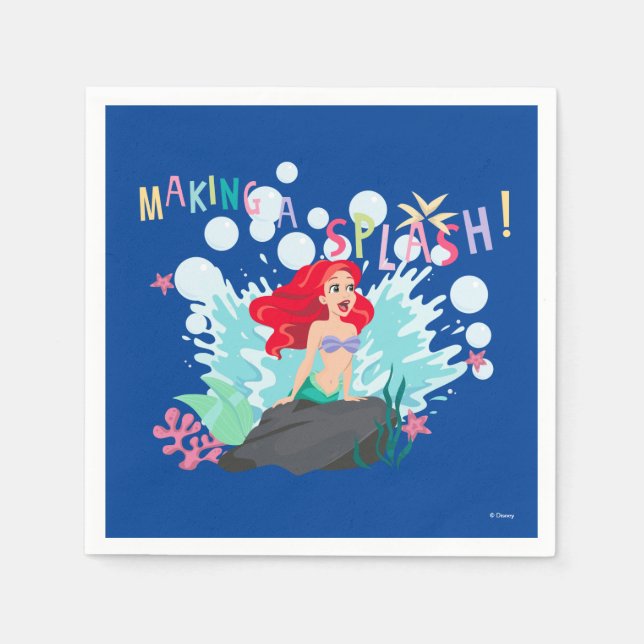 Ariel | Making A Splash! Napkins (Front)
