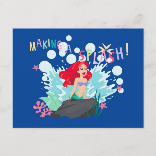 Ariel  Making A Splash Postcard