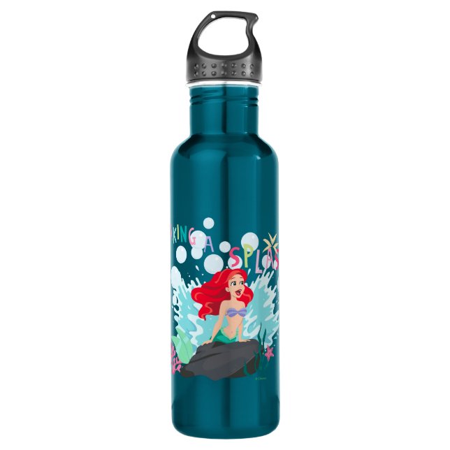 Ariel | Making A Splash! Stainless Steel Water Bottle (Front)