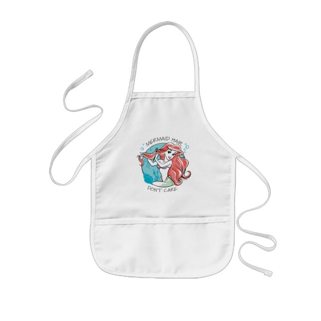 Ariel "Mermaid Hair Don't Care" Kids' Apron (Front)