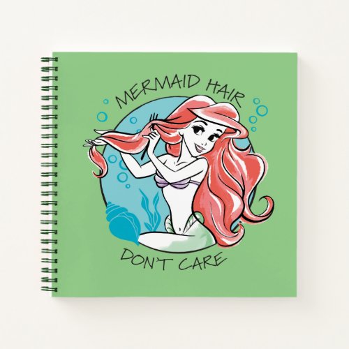 Ariel Mermaid Hair Dont Care Notebook