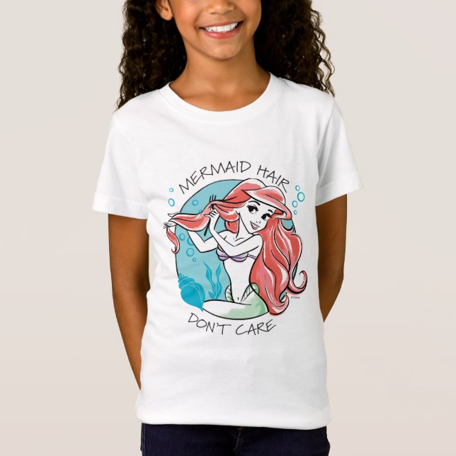 Ariel "Mermaid Hair Don't Care" T-Shirt (Front)