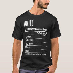 Ariel  Nutritional Facts Serving Size Calories T-Shirt