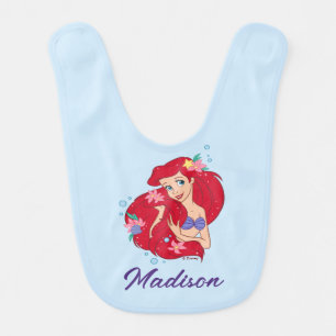 Ariel Ocean Beauty Bloom Baby Bib