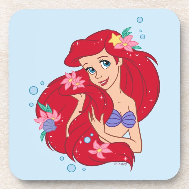 Ariel Ocean Beauty Bloom Beverage Coaster (Front)