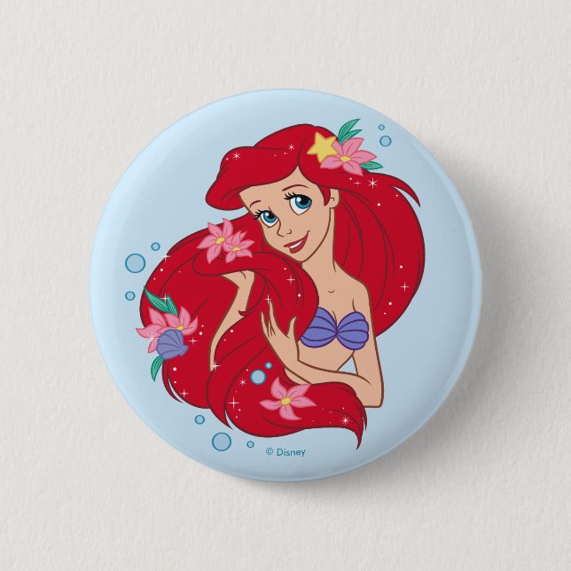 Ariel Ocean Beauty Bloom Button (Front)