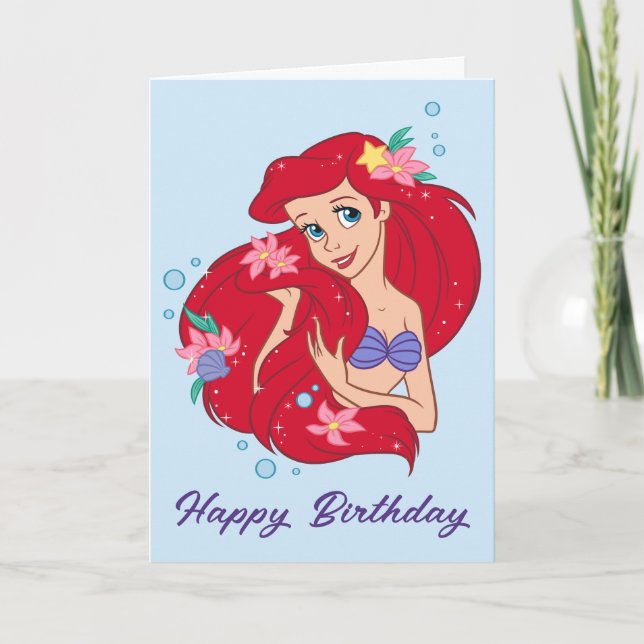 Ariel Ocean Beauty Bloom Card (Front)