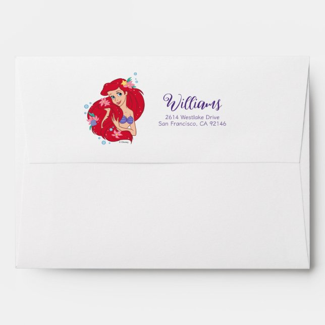 Ariel Ocean Beauty Bloom Envelope (Back (Top Flap))