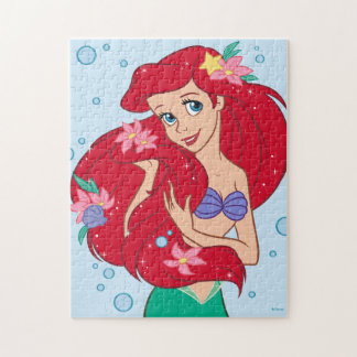 Ariel Ocean Beauty Bloom Jigsaw Puzzle