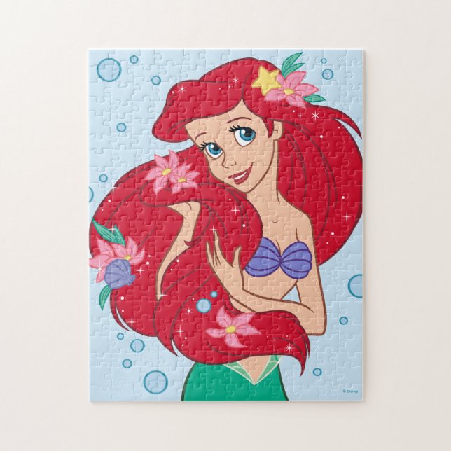 Ariel Ocean Beauty Bloom Jigsaw Puzzle (Vertical)