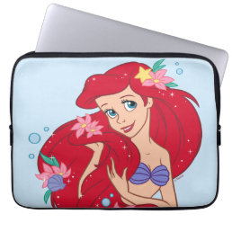 Ariel Ocean Beauty Bloom Laptop Sleeve