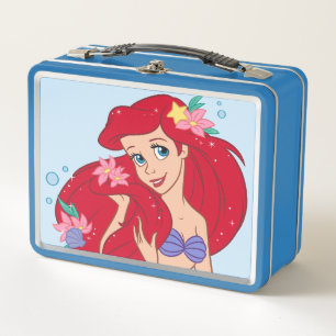 Ariel Ocean Beauty Bloom Metal Lunch Box