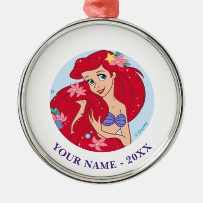 Ariel Ocean Beauty Bloom Metal Ornament