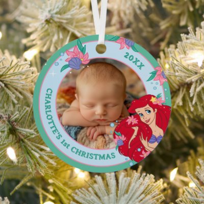 Ariel Ocean Beauty Bloom Metal Ornament