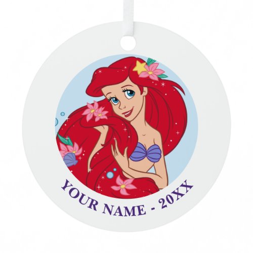 Ariel Ocean Beauty Bloom Metal Ornament