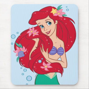 Ariel Ocean Beauty Bloom Mouse Pad