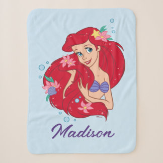 Ariel Ocean Beauty Bloom Sherpa Blanket