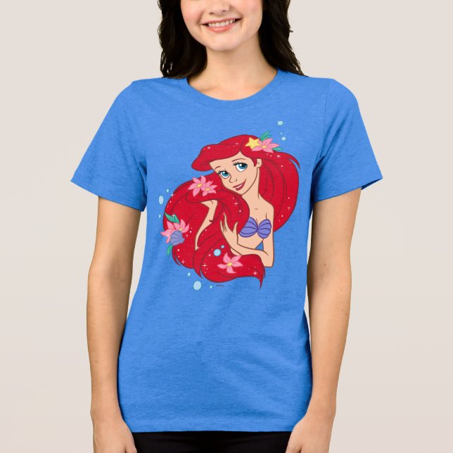 Ariel Ocean Beauty Bloom Tri-Blend Shirt (Front)