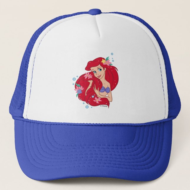 Ariel Ocean Beauty Bloom Trucker Hat (Front)