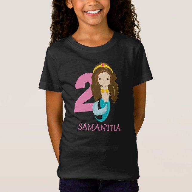Ariel – Our Little Mermaid 2nd birthday  T-Shirt (Front)