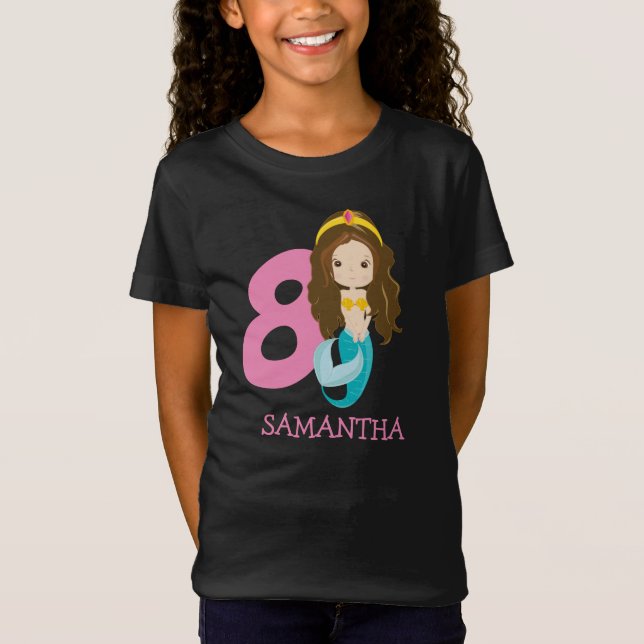Ariel – Our Little Mermaid 8th birthday  T-Shirt (Front)