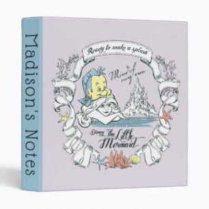 Ariel   Ready to Make a Splash 3 Ring Binder
