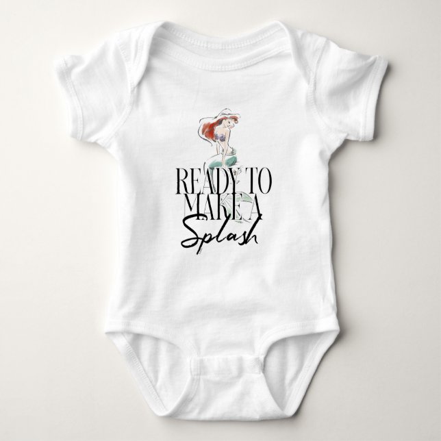 Ariel | Ready To Make A Splash Baby Bodysuit (Front)