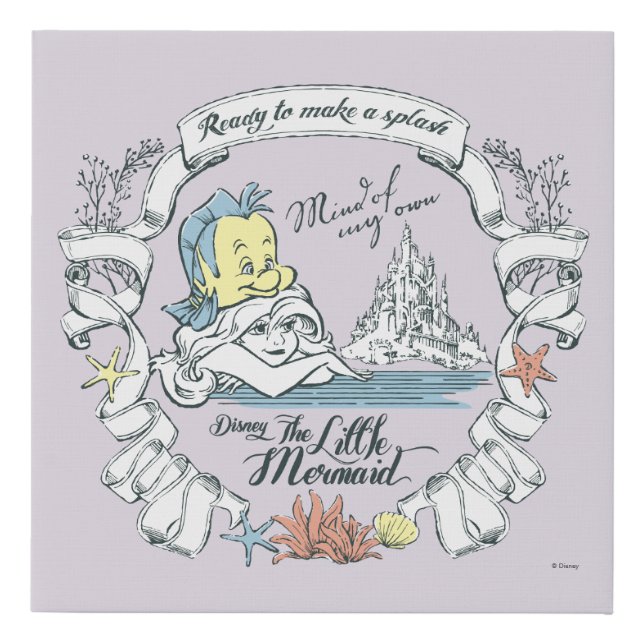 Ariel | Ready to Make a Splash Faux Canvas Print (Front)