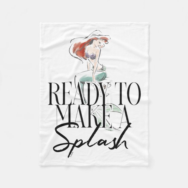 Ariel | Ready To Make A Splash Fleece Blanket (Front)
