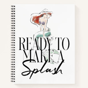 Ariel Ready To Make A Splash Notebook