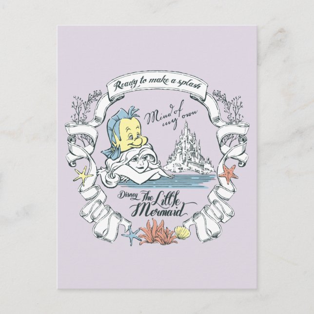 Ariel | Ready to Make a Splash Postcard (Front)
