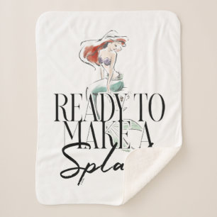 Ariel   Ready To Make A Splash Sherpa Blanket