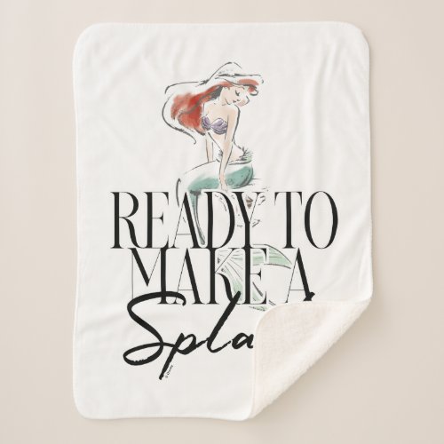 Ariel  Ready To Make A Splash Sherpa Blanket