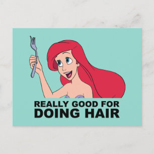 Ariel   Really Good for Doing Hair Postcard