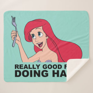 Ariel   Really Good for Doing Hair Sherpa Blanket