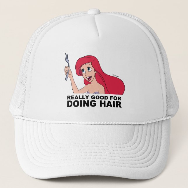 Ariel | Really Good for Doing Hair Trucker Hat (Front)