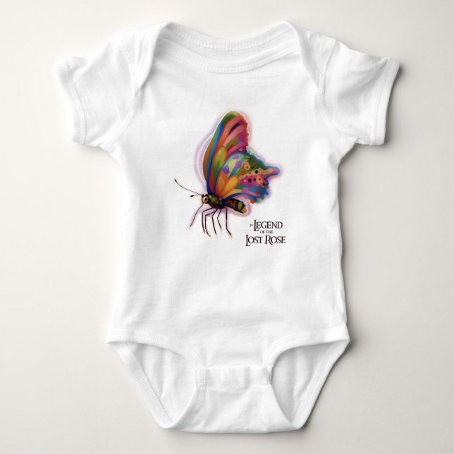 Ariel’s Rainbow Butterfly Baby Bodysuit (Front)