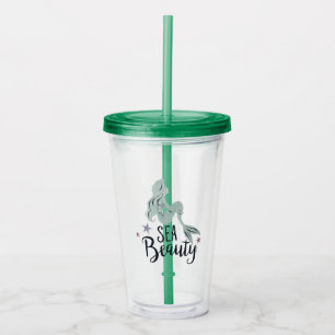 Ariel Silhouette "Sea Beauty" Acrylic Tumbler