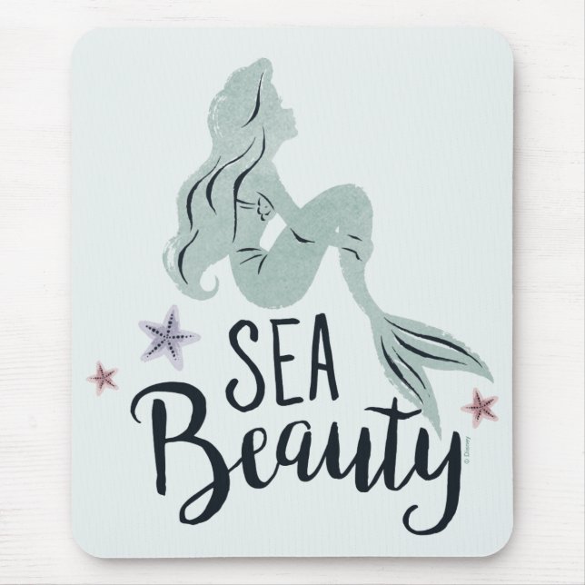 Ariel Silhouette "Sea Beauty" Mouse Pad (Front)