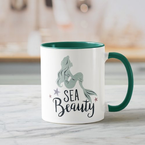 Ariel Silhouette Sea Beauty Mug