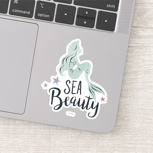 Ariel Silhouette "Sea Beauty" Sticker (Detail)