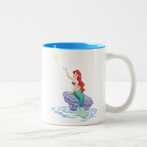 Ariel Sitting on Rock Two_Tone Coffee Mug