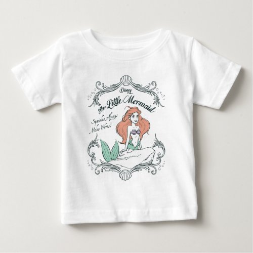 Ariel  Sparkles Always Make Waves Baby T_Shirt